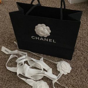Chanel shopping bag and ribbons